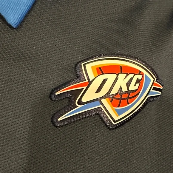 *last chance* Oklahoma City Thunder | Men. Nike Blue and Black Men's Polo Shirt - Picture 5 of 16